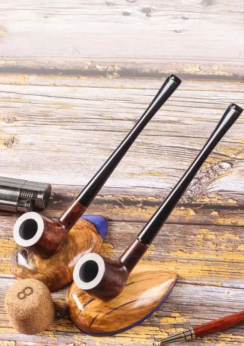 石楠木烟斗大力水手带滤芯男士手工烟斗老人送礼烟斗