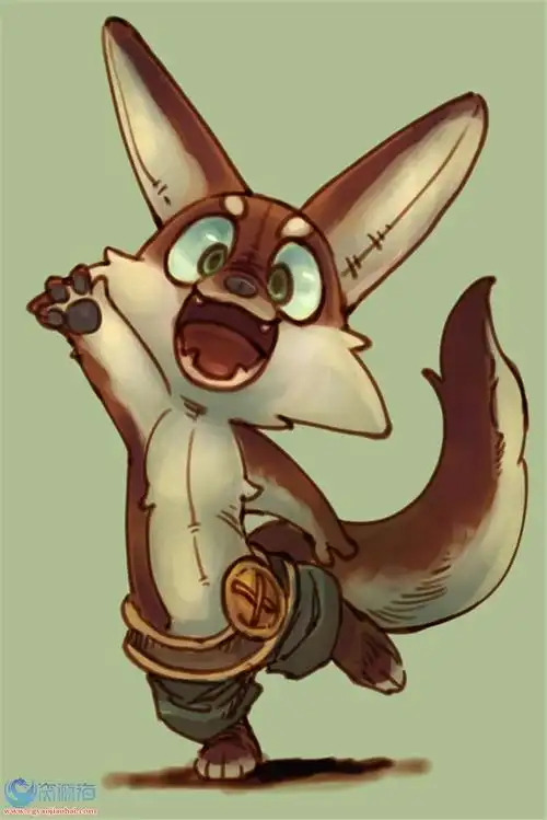 日式风可爱卡通动漫q版动物拟人角色原画设定绘画参考