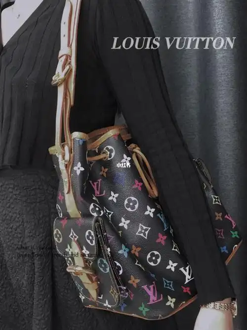 lv绝版黑三彩noe水桶包03