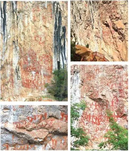 花山岩画是广西骆越文化的标志性遗产.