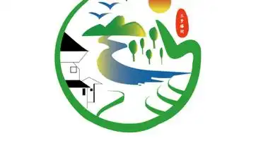 乡村旅游logo三步梯村