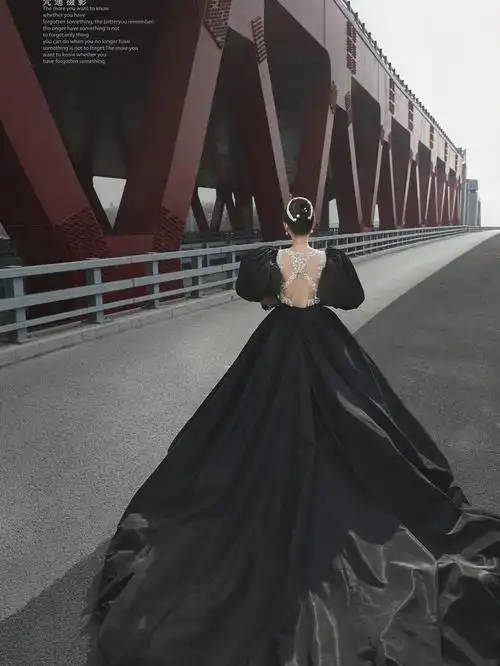 黑色婚纱系列
