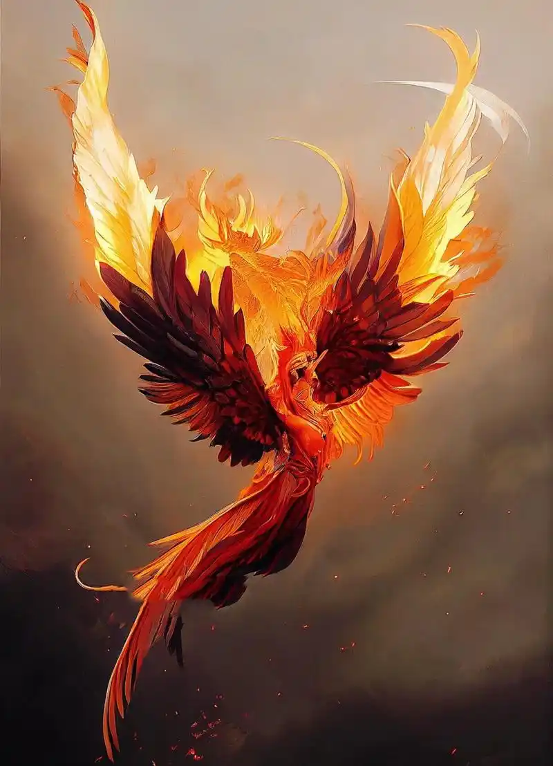 山海经系列之"浴火凤凰" 凤凰,又叫"凤皇",或者凤鸟,丹鸟,火鸟,鶤鸡