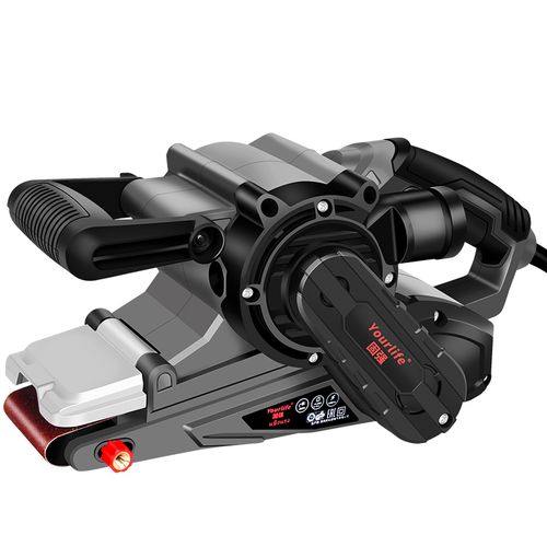 德国坦克大功率带机手提式砂光抛光机平面平板打磨机木工砂带机