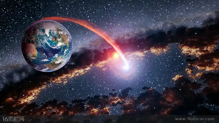 宇宙星空中的星球和星云高清图片