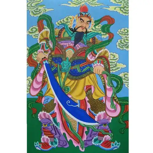 道教神像画家族供奉神像画