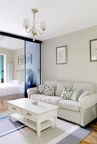 [装修案例] 55平简约混搭风两室一厅,这样的配色简单又耐看