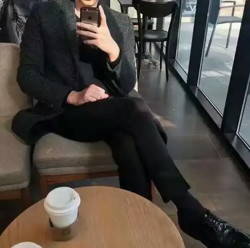 男头像部位西装