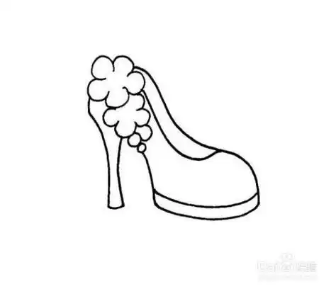 古代鞋子简笔画女