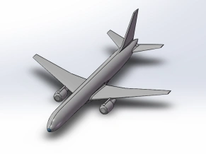 简单飞机solidworks三维模型