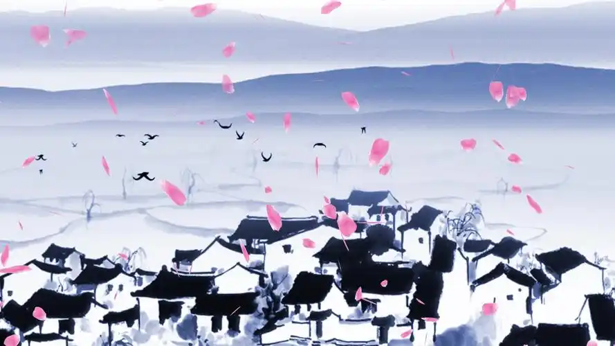 水墨江南水乡中国风背景_1920x1080_高清视频素材下载(编号:2922601)