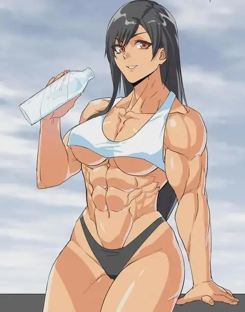 肌肉小姐姐,萌版卡通的别样魅力大片.【高清无水印】