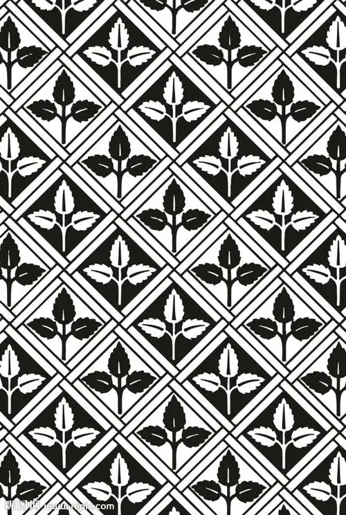 纹理黑白花纹图片