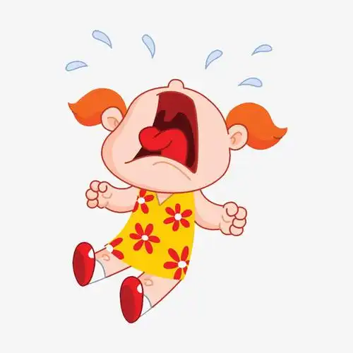 被吓哭的女孩子