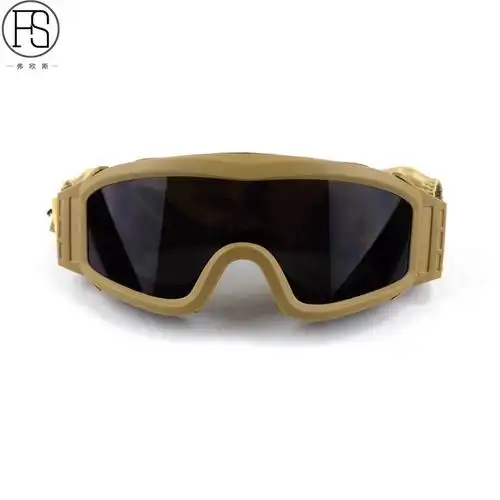 热销战术户外眼镜沙漠防风沙护目镜军迷防风防雾防爆装备三片装