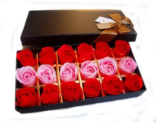 香皂花心形礼盒卡通花束七夕情人节热销创意新奇特礼物