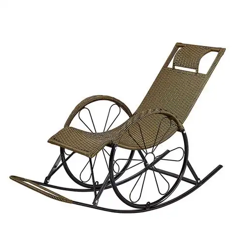 客厅藤编摇摇椅摇摆椅安乐老人椅懒人逍遥藤椅成人休闲椅阳台躺椅