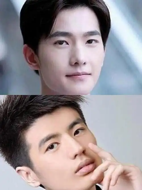 我又设计了一组男生的方块脸造型头像