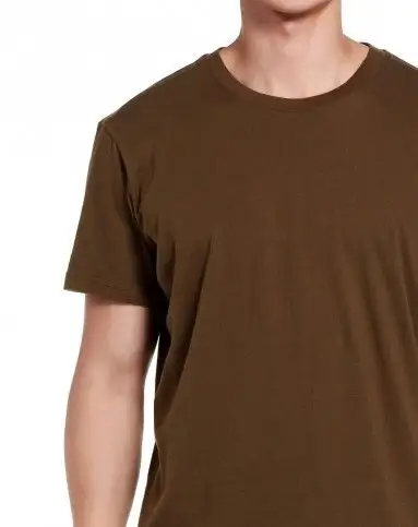 始祖鸟 纯棉 男款深棕色短袖t恤 背印图