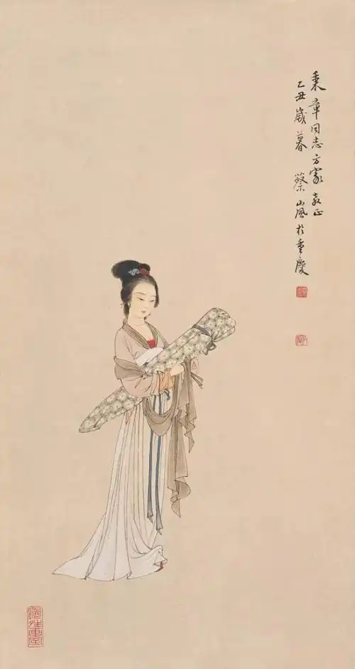 欣赏大师蔡岚的仕女画