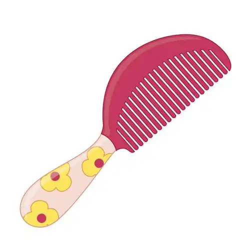 卡通,梳子,彩色书,轮廓,玩具正版图片素材下载