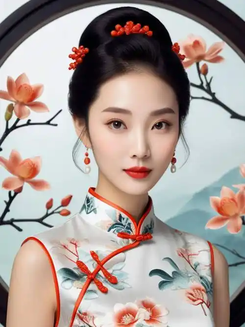 原创旗袍轻语古韵流转的东方之美