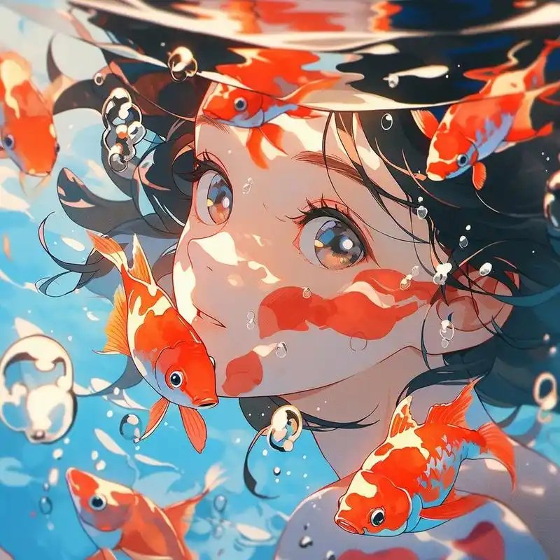 水下女孩头像!快乐就在此刻!