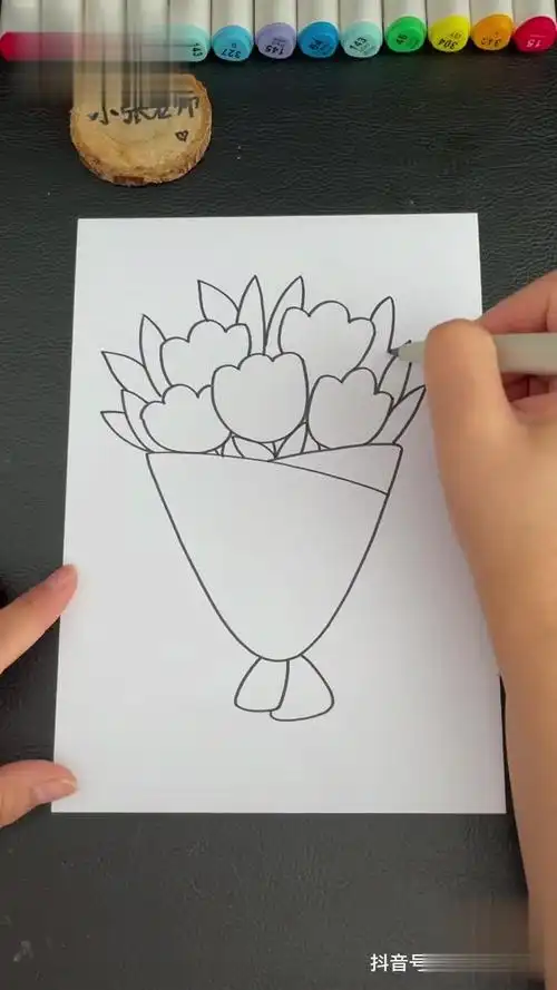 简笔画 老师就像妈妈,画一束花送给她-母婴亲子视频-搜狐视频