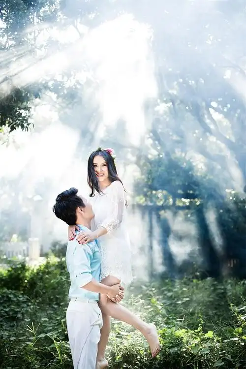 森林系小清新婚纱照