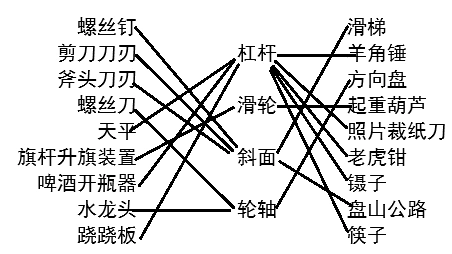 啤酒开瓶器,跷跷板,羊角锤,照片裁纸刀,老虎钳,镊子,筷子属于杠杆; (4