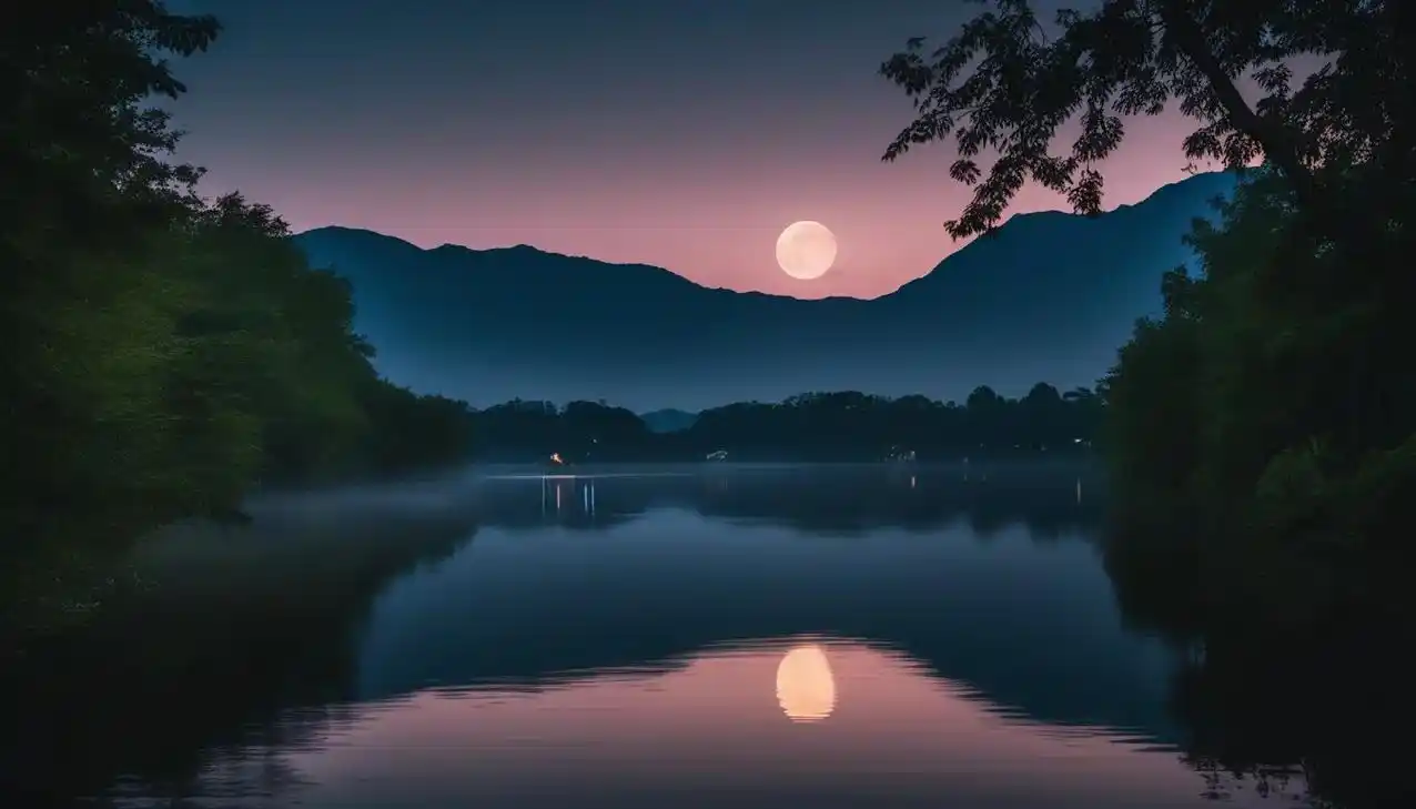 抖音创作者大会 #治愈系 #神图壁纸  秋日湖泊,静怡美丽 - 抖音