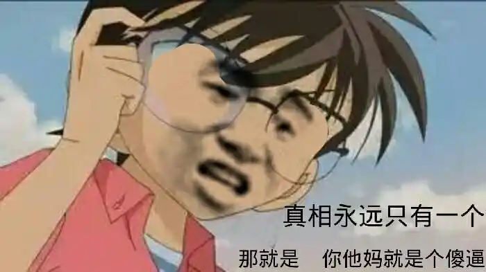 名侦探柯南 柯南 搞笑 雷人 斗图 真相永远只有一个,那就是你他妈就是