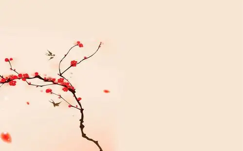 傲雪梅花幻灯片背景图片