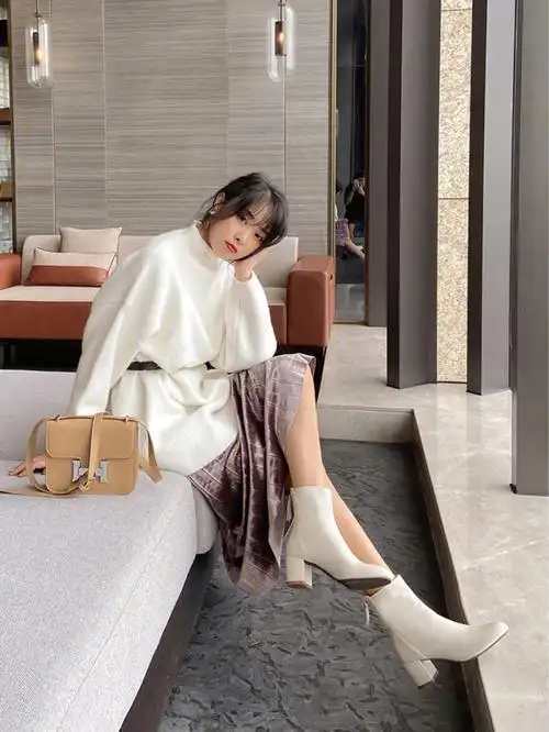 特别好看的白色短靴60不接受反驳