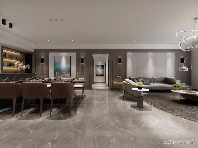 港式轻奢家装装修案例效果图