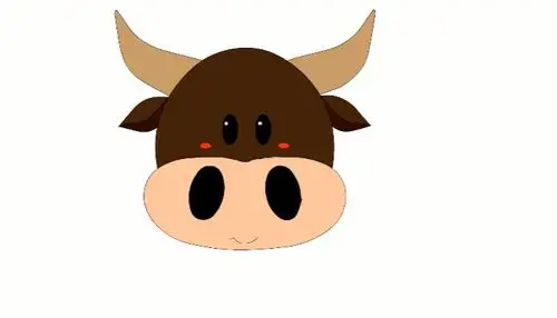 可爱牛头简笔画 可爱牛头简笔画画法