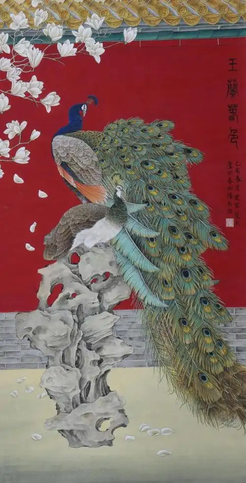 余建军国画花鸟作品赏析|中国画|工笔画|书画_网易订阅