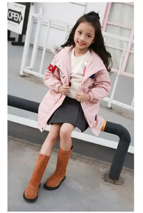 女童靴子 韩版儿童高筒靴秋冬2017新款时尚公主单靴中大童长靴子