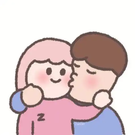 可爱亲亲头像情侣 情侣头像图片大全 -【爱个性】