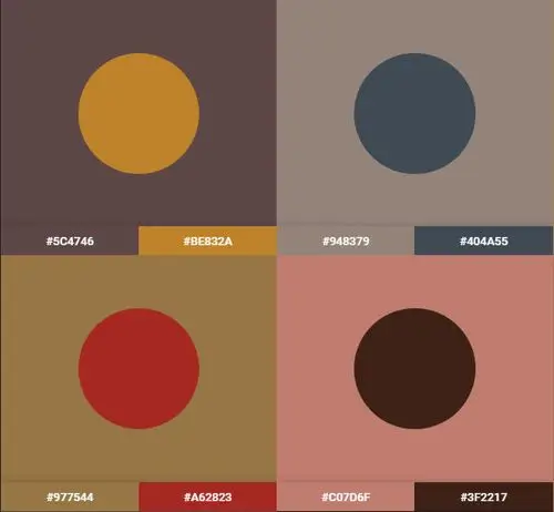 棕色系色彩搭配参考
