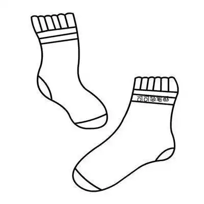袜子可爱简笔画