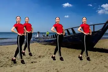 黑姑娘广场舞蹈队 外婆的澎湖湾_百度视频搜索