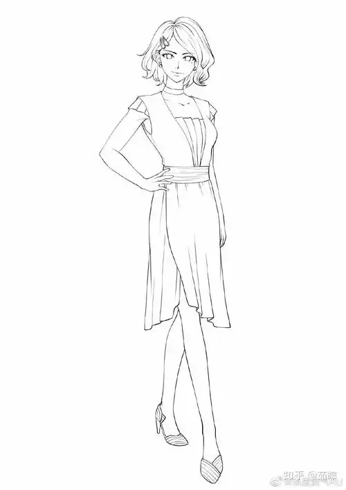 画一个性感的大姐姐