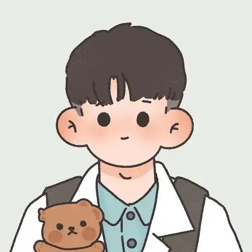 男生头像简单成熟稳重手绘络腮胡(手绘帅气男生头像)(8)