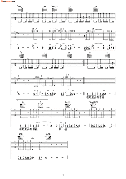 谁明浪子心吉他谱_王杰_f调超原版_吉他六线谱1