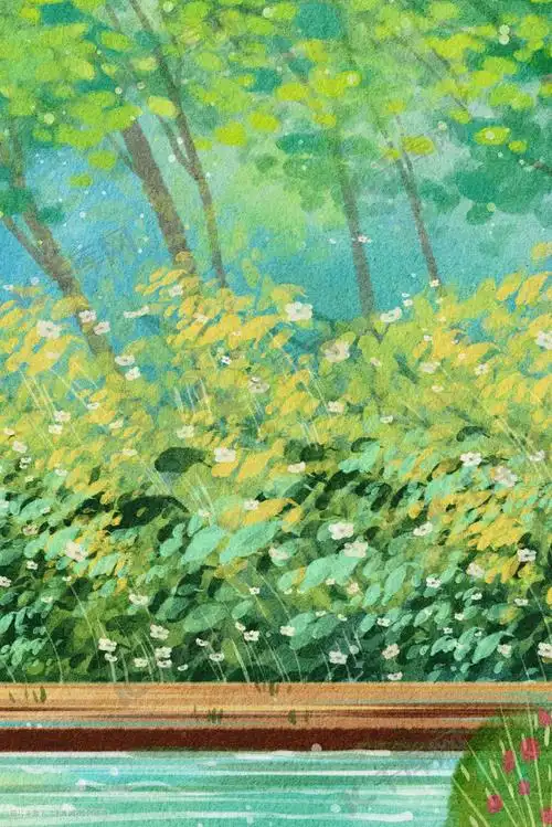 唯美小清新森林风景图治愈系风景