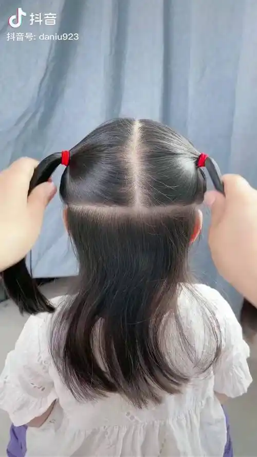 儿童编发小短发这样扎是不是又简单又好看dou小助手