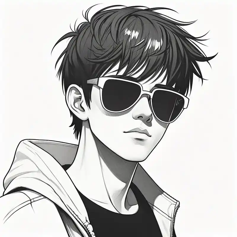 😎 酷帅男生戴墨镜头像