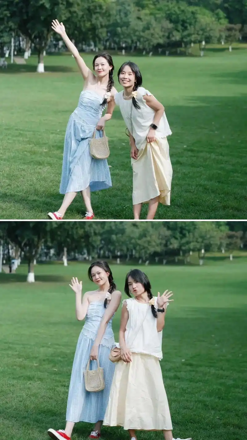 闺蜜拍照姿势大全91碰到好看的草坪不要只会比剪刀手啦7015