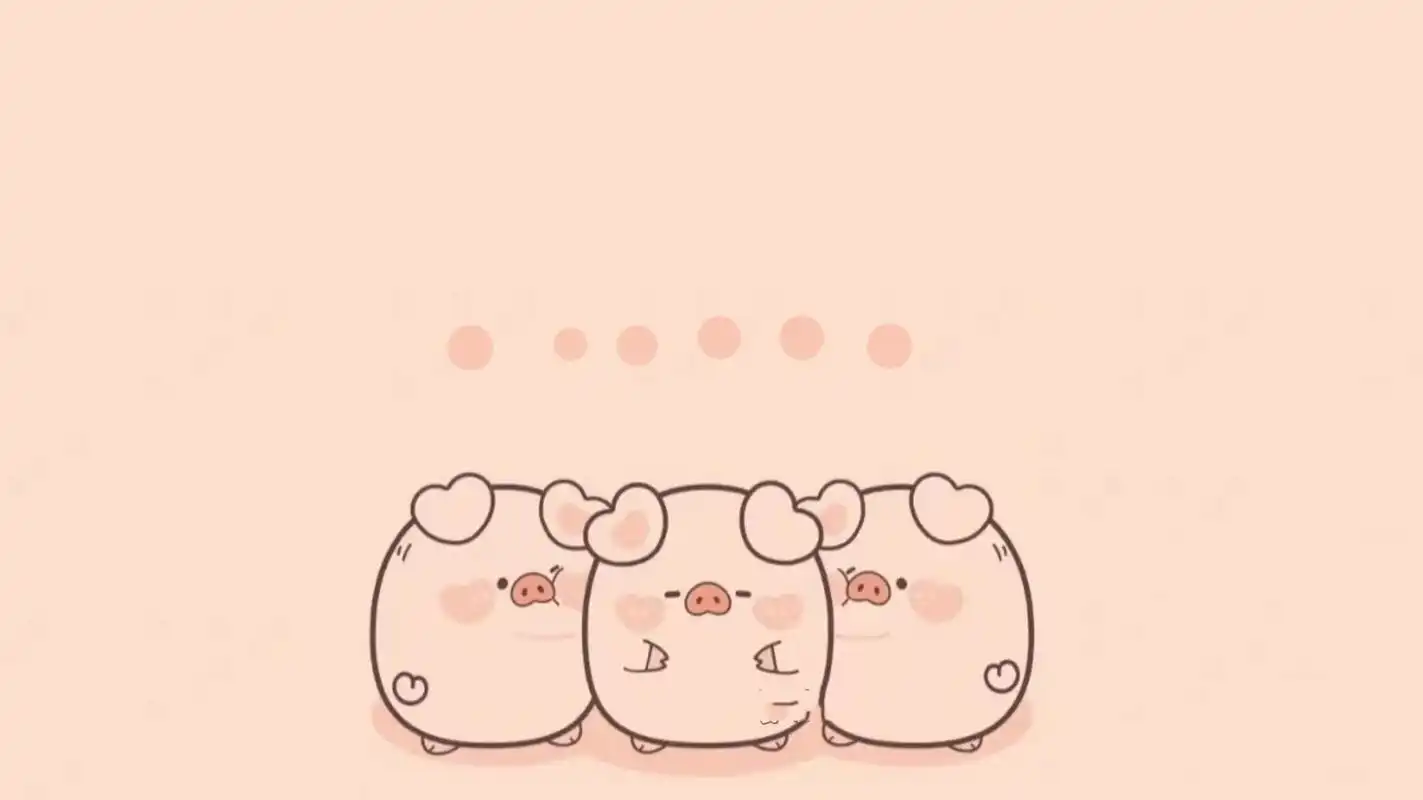 超可爱的猪猪壁纸横屏 要发财啦～ 快来领取你的发财猪猪🐷 超可爱
